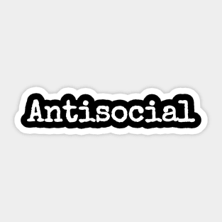 Antisocial Sticker